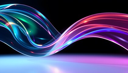 colorful futuristic holographic crystal glass effect background image wallpaper