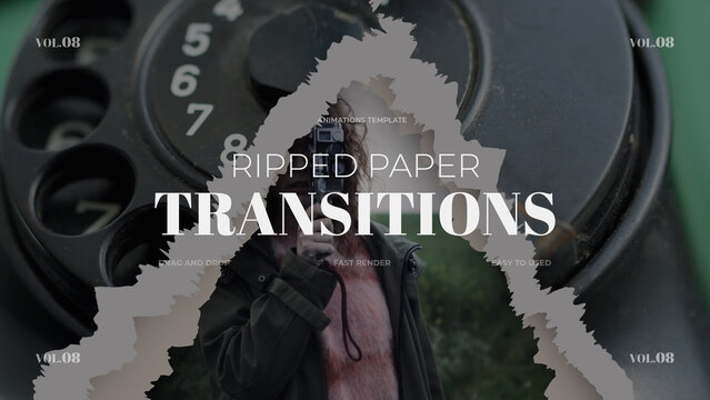 Ripped Paper Transitions / vol.08