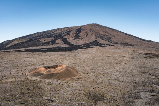 Commerson crater, Piton de la Fournaise, "Peak of the Furnace", la Reunion, France.