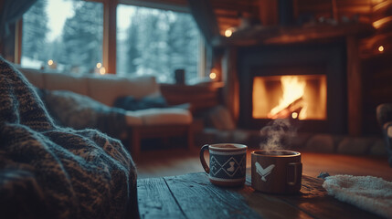 living room with fireplace