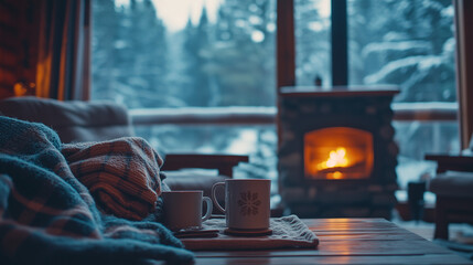 living room with fireplace