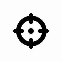 aim target shoot icon sign vector