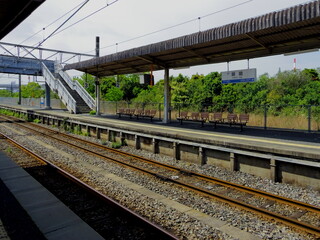 Obraz premium 宇部線・小野田線の居能駅