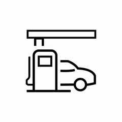 fuel station car icon sign vector