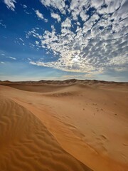 Exploring the desert outside the city of Dubai