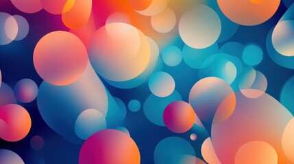 Abstract Colorful Circles