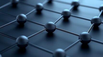 An abstract blue molecular structure with a beautiful scientific background in biotechnology and nanotechnology.