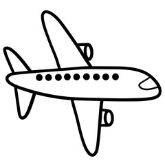 Cute airplane doodle 