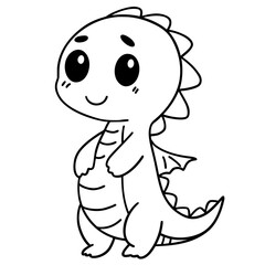 Cute dinosaur doodle 