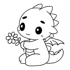 Cute dinosaur doodle 