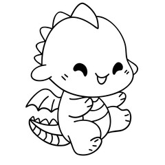 Cute dinosaur doodle 