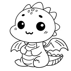 Cute dinosaur doodle 