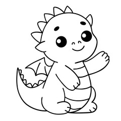 Cute dinosaur doodle 
