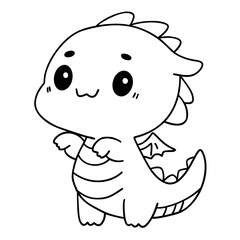 Cute dinosaur doodle 