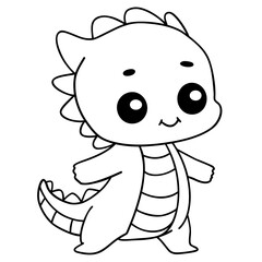 Cute dinosaur doodle 