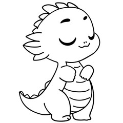 Cute dinosaur doodle 