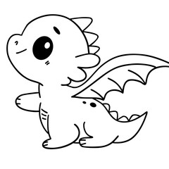 Cute dinosaur doodle 