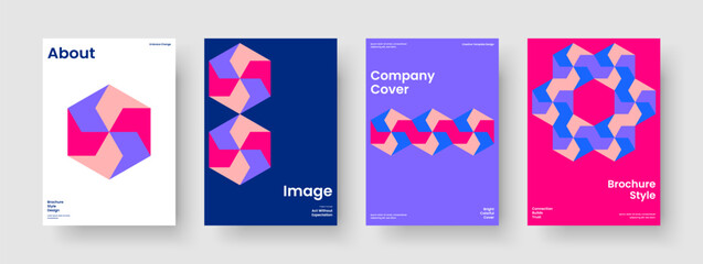 Obraz premium Modern Flyer Template. Geometric Banner Design. Creative Brochure Layout. Book Cover. Report. Poster. Background. Business Presentation. Journal. Brand Identity. Magazine. Newsletter. Catalog