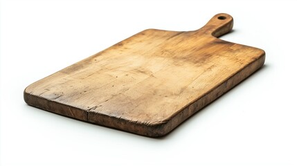 wooden Cutting Board, isolated on white background