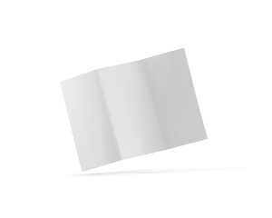 Elegant Trifold Paper Brochure Flying with Sleek Design for Dynamic Visual Communication