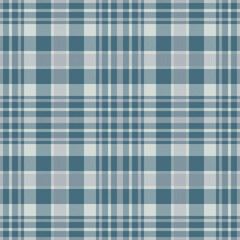 Plaid seamless pattern. Check fabric texture. Vector textile print.