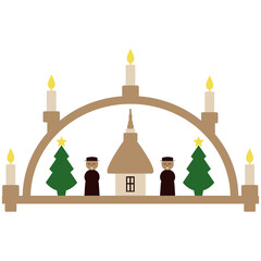 Schwibbogen German Christmas Candle Arch