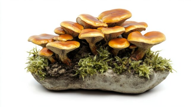 Mushroomshaped artificial soil enhancer on white background  AR 169