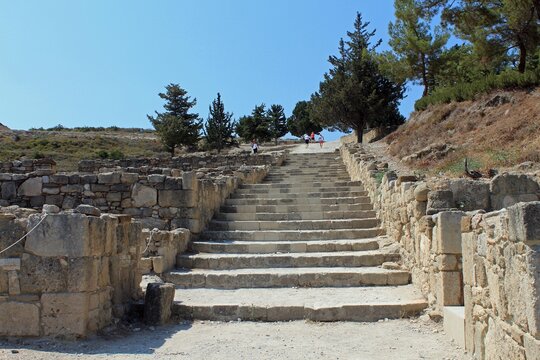 Gr&egrave;ce, &icirc;le de Rhodes, site arch&eacute;ologique de Kameiros