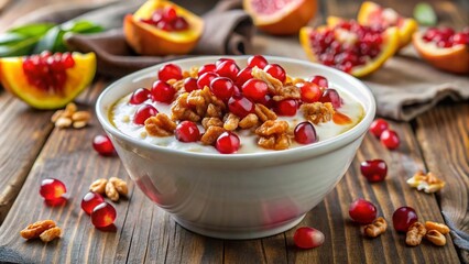 red and white beans in bowl, generative ai, ai generated