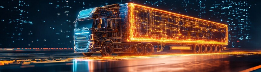 AI-Driven Logistics: A logistics control center where an AI platform is being configured and deployed to optimize delivery routes, fleet management, and inventory tracking