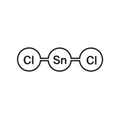 tin chloride molecular icon