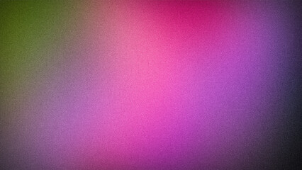 Bold abstract gradient background blending pink, purple, and green hues with a grainy texture, perfect for modern wallpapers and digital art