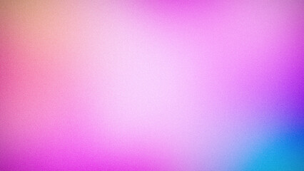 Obraz premium Soft pastel gradient background in pink, purple, and blue hues with a grainy texture, ideal for vibrant wallpapers, web designs, and creative projects