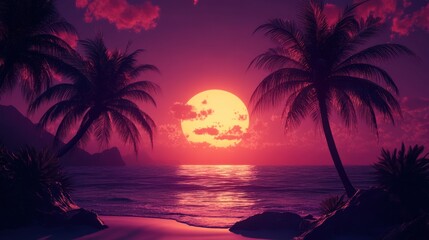 Tropical Sunset Paradise