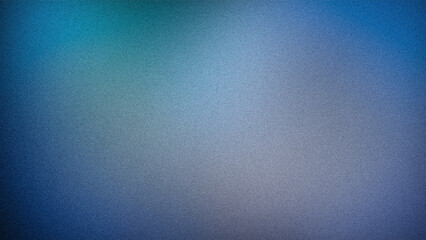 Abstract gradient with smooth transitions of blue, teal, and gray tones, highlighted by a subtle grainy texture, ideal for backgrounds and digital art
