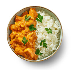 bowl of Chicken Tikka Masala with Rice
