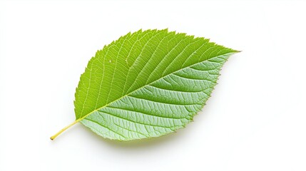 Obraz premium hazelnut leaf, isolated on white background