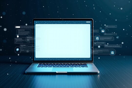 Laptop Web Screen Mockup