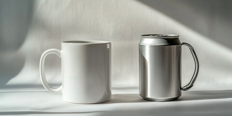 Vintage-inspired Coffee Mugs and Pitcher