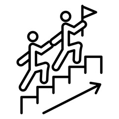 change management icon that illustrates the state of a connected affair.