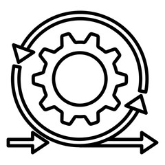 change management icon that illustrates the state of a connected affair.