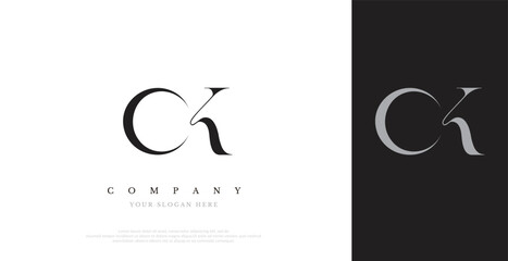 Initial CK Logo Design Vector 