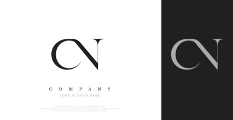 Initial CN Logo Design Vector 