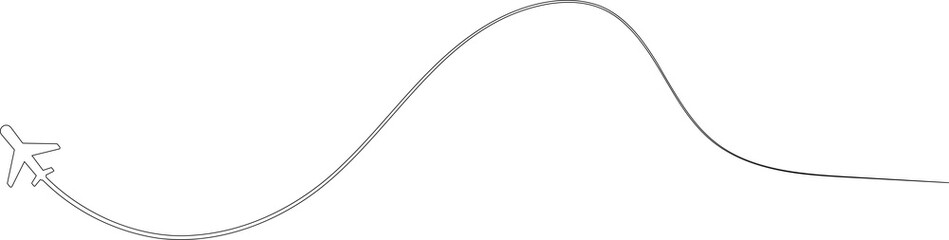 Airplane path, airline route, travel, flight