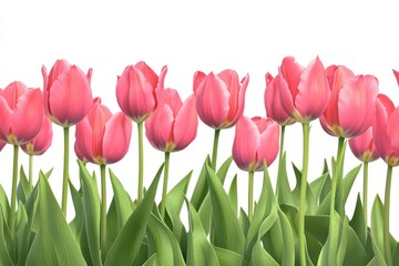 Fototapeta premium Pink Tulips in Bloom