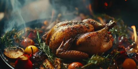 Juicy Roasted Chicken with Herbs