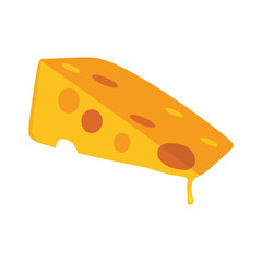 Fresh cheese vector illustration design or dairy product Vector illustration design yellow color with white background 