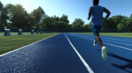 Runner on a Track
