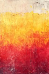 Obraz premium Abstract red orange yellow gradient painted aged wall background. Rough grunge paint texture