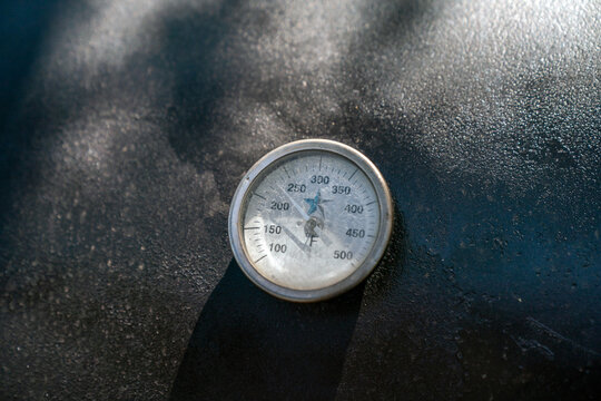 BBQ smoker with smoke 